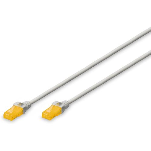 SHILIU-Câble LAN Cat 6A - 1m - Slim - RJ45 Câble réseau - UTP Non blindé - Compatible Cat-6 - Gris[2229]