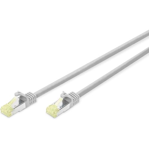 SHILIU-Câble LAN Cat 6A - 7m - 100% Component Level Testé - RJ45 Câble réseau - S/FTP Blindé - Gris[2232]