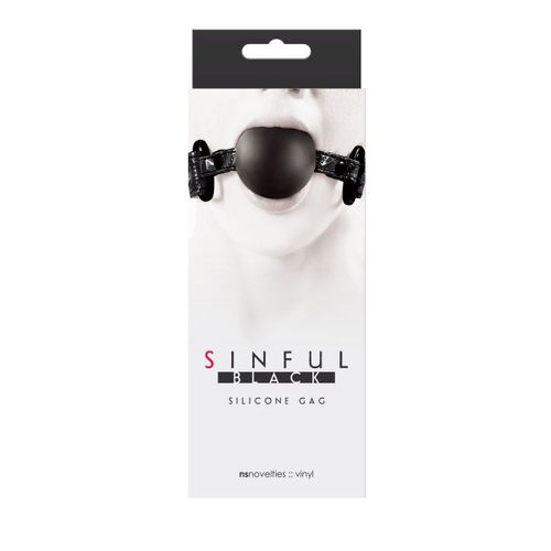 Soft Silicone Gag Black