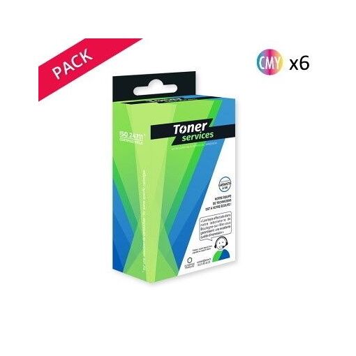 Compatible Epson T008 Pack 6 cartouches Couleur C13T008401 (