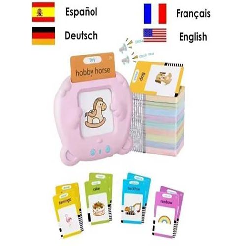 Machine d'apprentissage pour enfants, cartes Flash parlantes, livre Audio électronique pour enfants de la maternelle, apprentissage de l'anglais, allemand, espagnol, français