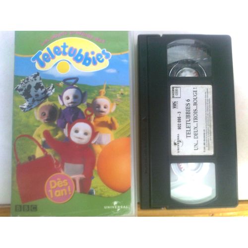 3 Cassettes Vidéo Vhs - Teletubbies - Entrez Dans La Danse / Un, Deux, Trois... Bouge / Les Objets Préférés
