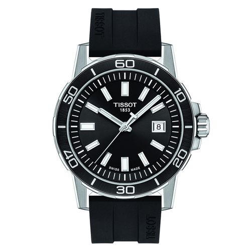 Montre Tissot Supersport Gent Silicone Noir