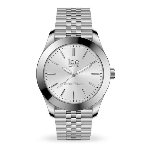 Montre Ice Maille Milanaise Solaire - Silver
