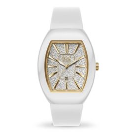 Montre Femme Ice Boliday - White Glitter Gold