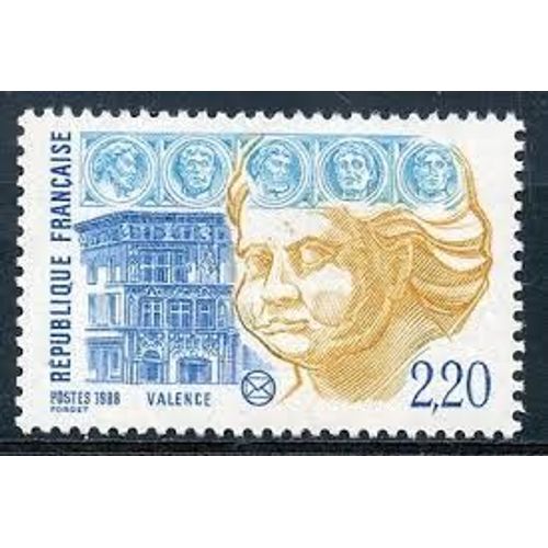 61ème Congrès De La Fédération Des Sociétés Philatéliques Françaises À Valence Année 1988 N° 2534 Yvert Et Tellier Luxe