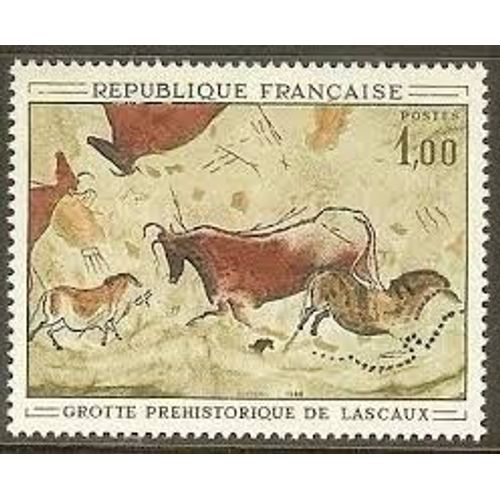 Art Pariétal : Grotte De Lascaux Année 1968 N° 1555 Yvert Et Tellier Luxe
