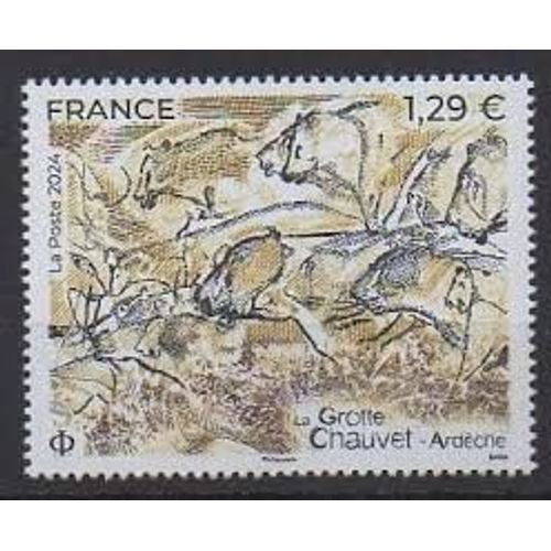 Art Pariétal : Grotte De Chauvet (Ardèche) Année 2024 N° 5821 Yvert Et Tellier Luxe