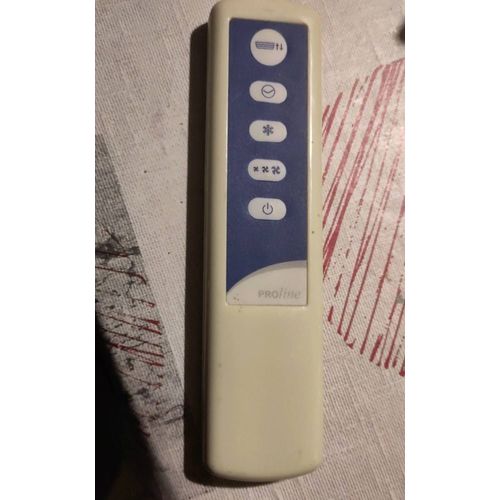 Télécommande Proline originale pour climatiseur rafraîchisseur d'air ou déshumidificateur blanche simple