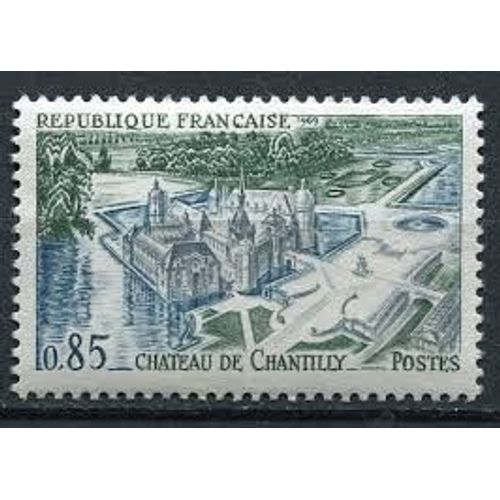 Château De Chantilly Année 1969 N° 1584 Yvert Et Tellier Luxe