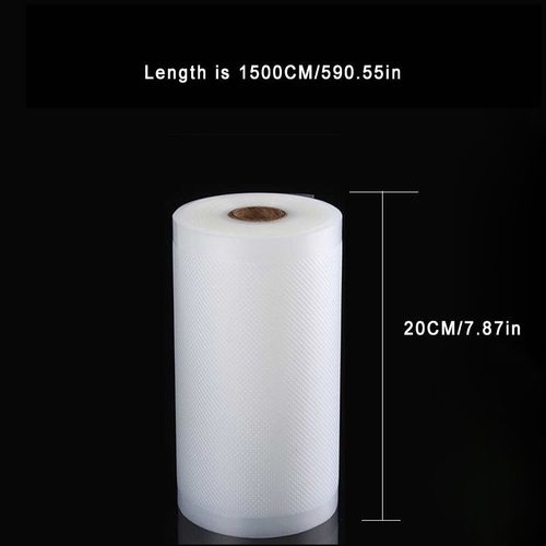 Sacs sous vide pour machine à emballer sous vide,sacs de stockage des aliments,sacs sous vide pour scelleuse - Type 20CM x 1500CM 1 roll
