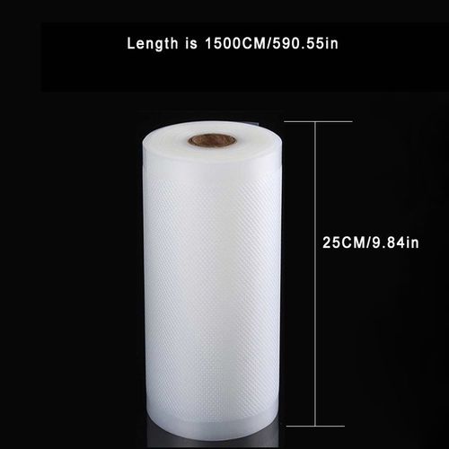 Sacs sous vide pour machine à emballer sous vide,sacs de stockage des aliments,sacs sous vide pour scelleuse - Type 25CM x 1500CM 1 roll