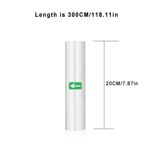 Sacs en rouleau Sous Vide pour Machine d'emballage sous vide,emballage de stockage des aliments,sacs sous vide pour scelleuse sous vide - Type 20CM x 300CM