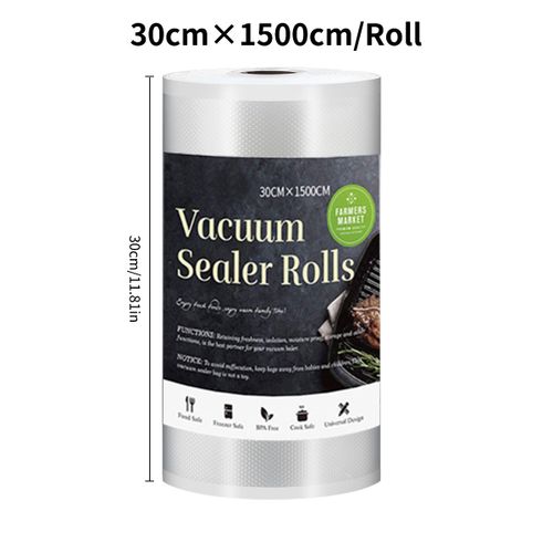 sac de scellage sous vide pour aliments de cuisine,sacs de rangement Sous Vide pour emballage sous vide 12/15/20/25/30cm x 1500cm/rouleaux - Type 30-1500cm #A