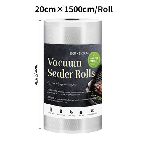 sac de scellage sous vide pour aliments de cuisine,sacs de rangement Sous Vide pour emballage sous vide 12/15/20/25/30cm x 1500cm/rouleaux - Type 20-1500cm #A