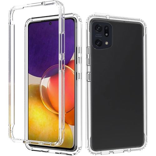 Coque Oppo Find X5 5g,360 Degres Anti Choc Housse Tpu Silicone Avant Et Dur Pc Arrière 2 In1 Protection Anti Rayures Etui Coque Pour Oppo Find X5,Transparent