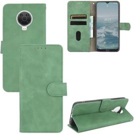 Pour Coque Nokia 6.3, Portefeuille Etui Cuir Magnétique Housse Avec Fentes De Cartes, Antichoc Support+Protecteur D'écran En Verre Trempé*2-Vert