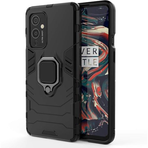 Coque Pour Oneplus 9, Support De Bague Rotative À 360 Degrés, Coque De Téléphone Antichoc Tpu/Pc, Housse Pour Oneplus 9. Noir