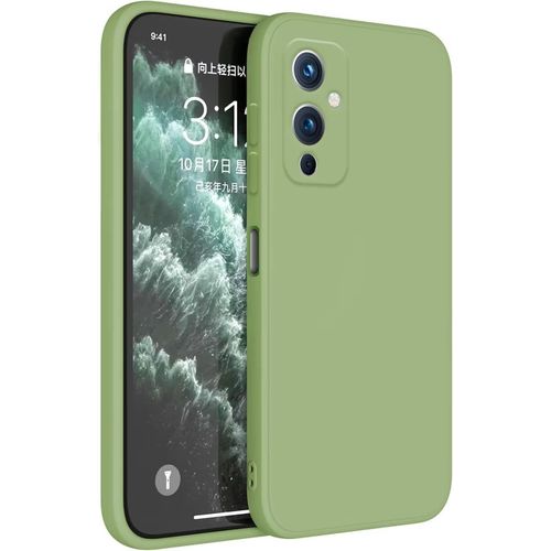 Coque Pour Oneplus 9 6.55"" Inches Etui Housse, Protecteur De Peau En Silicone Tpu - Vert Matcha