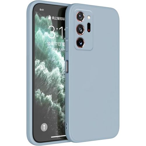 Coque Pour Samsung Galaxy Note20 Ultra 6.9"" Inches Etui Housse, Protecteur De Peau En Silicone Tpu - Bleu Fumé