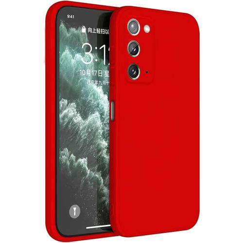 Coque Pour Samsung Galaxy Note20 6.7"" Inches Etui Housse, Protecteur De Peau En Silicone Tpu - Rouge De Chine