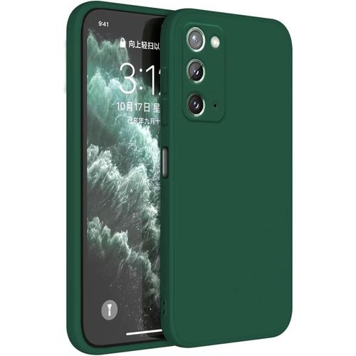Coque Pour Samsung Galaxy Note20 6.7"" Inches Etui Housse, Protecteur De Peau En Silicone Tpu - Vert Foncé
