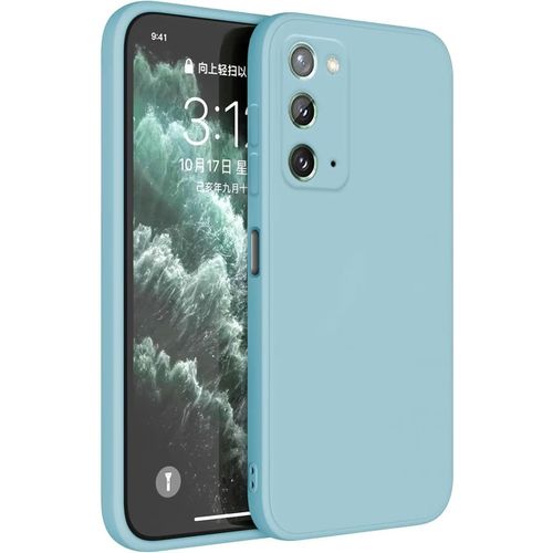 Coque Pour Samsung Galaxy Note20 6.7"" Inches Etui Housse, Protecteur De Peau En Silicone Tpu - Bleu Clair