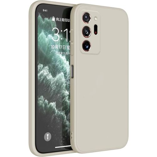 Coque Pour Samsung Galaxy Note20 Ultra 6.9"" Inches Etui Housse, Protecteur De Peau En Silicone Tpu - Blanc Antique