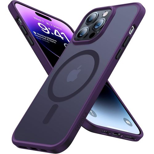 Coque Iphone 14 Pro Max Pour Magsafe Super Magnétique Charge Rapide Coque Magsafe Iphone 14 Pro Max Chargeur Magnétique Sans Fil Coque Iphone 14 Pro Max Magsafe Silicone Translucide Violet