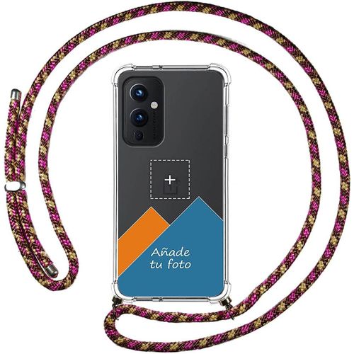 Dites-Nous Ta Coque Silicone Avec Ta Photo Pour Oneplus 9 5g Personnalisée - Rose Pendentif_Or
