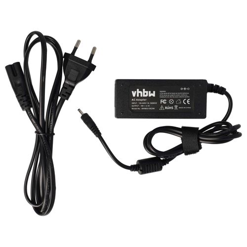 vhbw 1x Bloc d'alimentation compatible avec Samsung NP530U4B, NP530U4B-S01FR, NP530U4B-S01CN, NP530U4 ordinateur portable - Câble de 13,3 cm, 40 W
