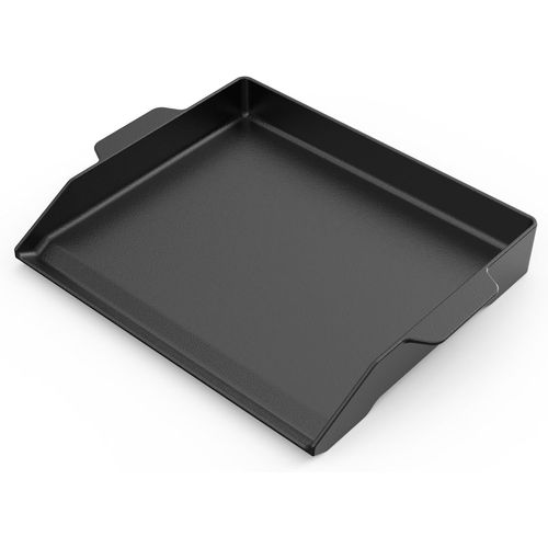 GOTHICANA BY EMP47,2 × 35,5Cm Plaque De Cuisson En Fonte, Universelle, Brillante, Émail, Avec Poignée, Bbq Plancha Pour Barbecues À Gaz Et Au Charbon De Bois, Cuisinière À Gaz, Grill Électrique, Noir
