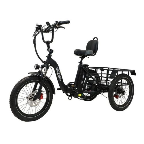 Onesport Ot30 Vélo Électrique À Trois Roues - Moteur 500w Batterie 48v13ah Pneus De 20 Pouces Freins Hydrauliques - Noir