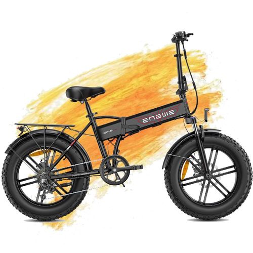 Engwe Ep-2 Boost Vélo Électrique Pliable, Moteur 250 W, Batterie 48 V 13 Ah, Pneus Larges 20 X 4 Pouces, Vitesse Maximale 25 Km/H, Autonomie 120 Km,Capteur De Couple - Noir