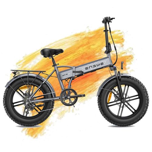 Engwe Ep-2 Boost Vélo Électrique Pliable, Moteur 250 W, Batterie 48 V 13 Ah, Pneus Larges 20 X 4 Pouces, Vitesse Maximale 25 Km/H, Autonomie 120 Km, Capteur De Couple - Gris
