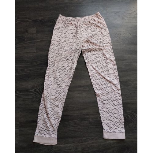 Pantalon Pyjama Rose Pois Noirs 14 Ans Xs Tex