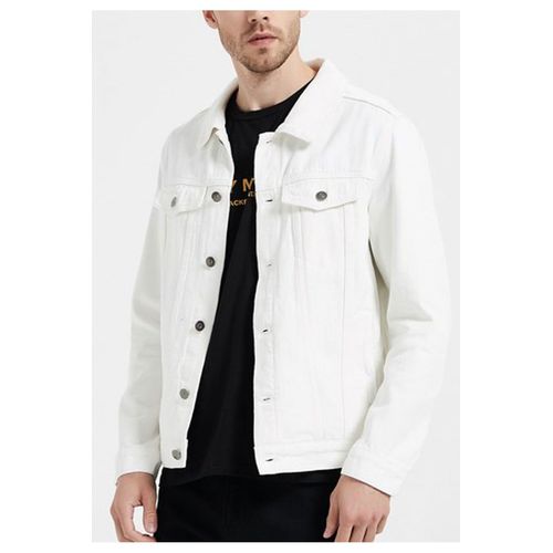 Blouson Jeans Blanc Homme