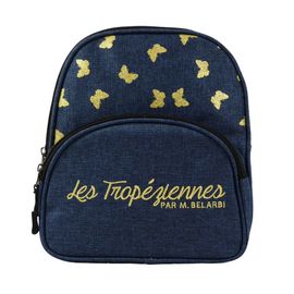 Sac a dos maternelle LES TROPEZIENNES Papillons bleu