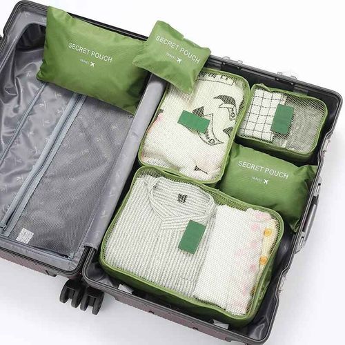 Sacs de rangement imperméables pour vêtements de voyage,6/1 pièces,pochette de rangement de bagages portables,Cube d'emballage 9 couleurs,Stock Local,offre spéciale 2024