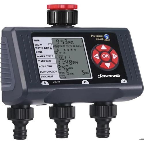 Arroseur programmable 3 Zones, programmateur d'eau avec 4 procédures programmables, programmateur d'arrosage de Robinet