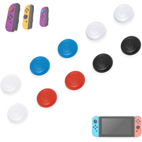 Gothicana By Empcompatible Avec Switch Joy-Con Controller Skin & Lite Thumb Stick Grip Boutons De Remplacement De Protection Grips Accessoires Capuchons De Pouce Attaches (Flowers)