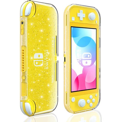 Gothicana By Empcrystal Grip Coque À Paillettes Pour Nintendo Switch Lite - Coque Brillante En Tpu Pour Switch Lite - Corail