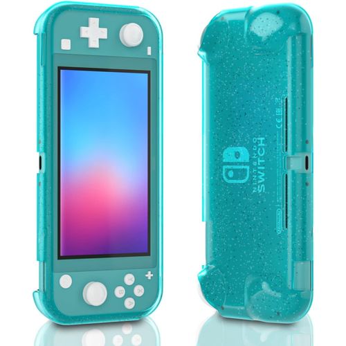 Gothicana By Empcrystal Grip Coque À Paillettes Pour Nintendo Switch Lite - Coque Brillante En Tpu Pour Switch Lite - Corail