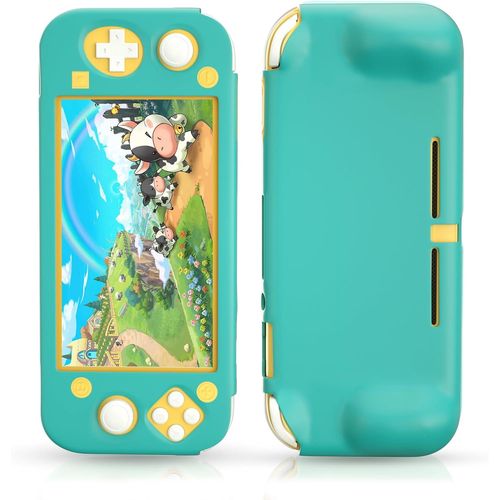 Gothicana By Empcoque En Silicone Pour Nintendo Switch Lite, Coque En Caoutchouc Souple Pour Switch Lite Avec Protecteur D'écran En Verre Trempé Et 6 Poignées Pour Les Pouces - Turquoise
