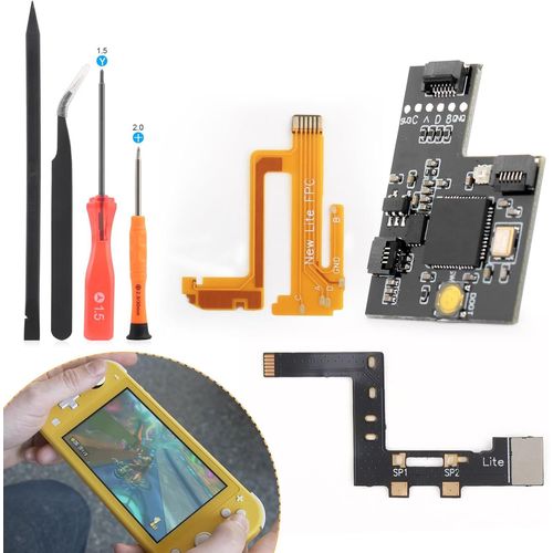 Gothicana By Empcâble De Console Rp2040 Pour Switch Lite Puce De Base Du Firmware Pour Nintendo Switch Lite Flashable Et Mise À Niveau Remplacement Accessoires Pièces Avec Des Outils De Réparation, C