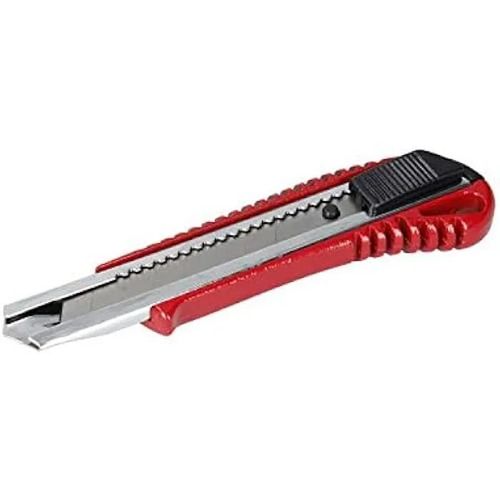 Cutter - FERRESTOCK - Aluminium Rouge 18 mm - Lame de précision et design ergonomique