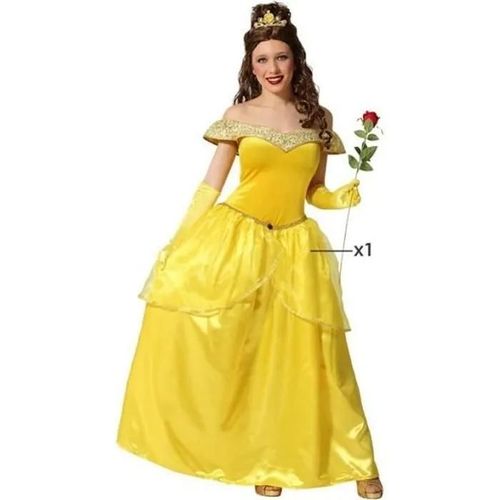 Déguisement Femme Princesse Jaune Belle - Atosa - Costume Renaissance Ou Contes De Fées - Disney Princesses