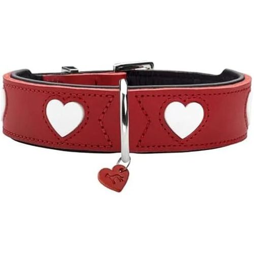 Hunter Collier Love Couleur Rouge/Noir, Taille 60
