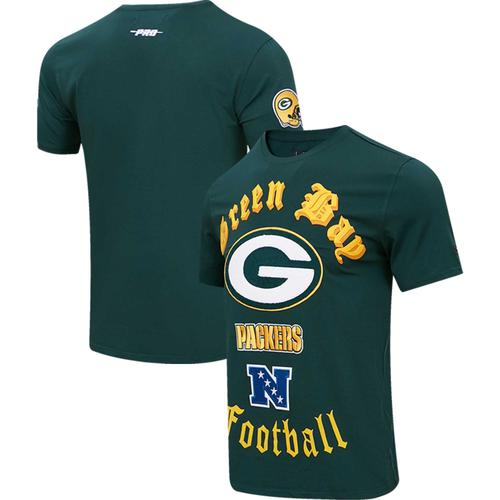 T-Shirt Pro Standard Green Green Bay Packers Old English Pour Homme