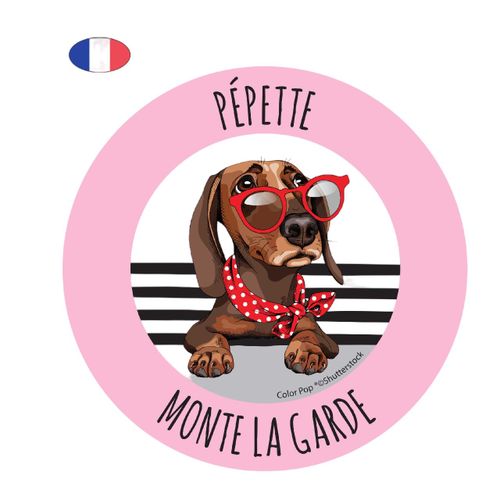 Disque De Signalisation "Pépette Monte La Garde" - Résiste Aux Uv Et Aux Intempéries - Fabriqué En France